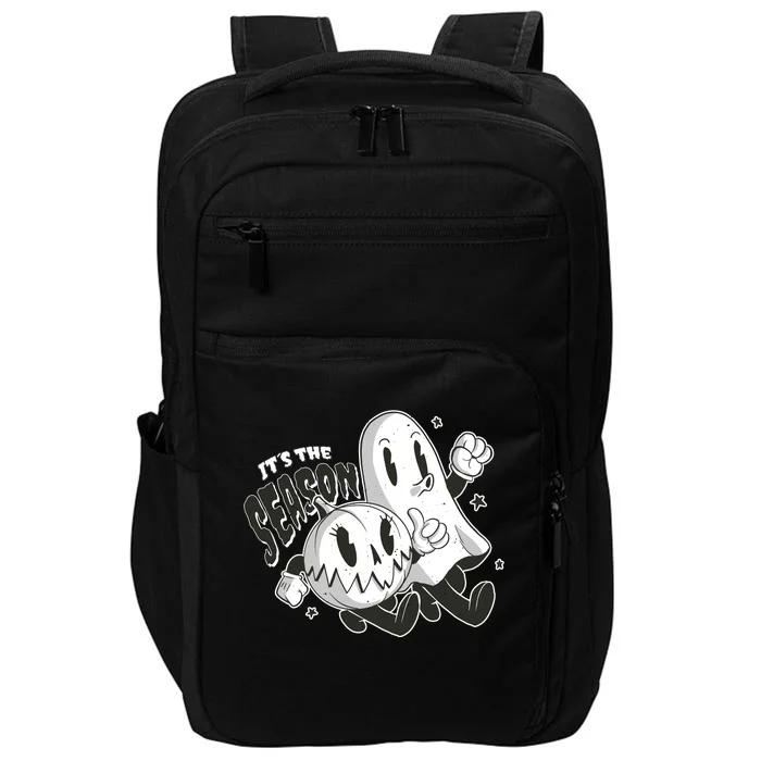 It's The Season Halloween Ghost And Pumpkin Impact Tech Backpack