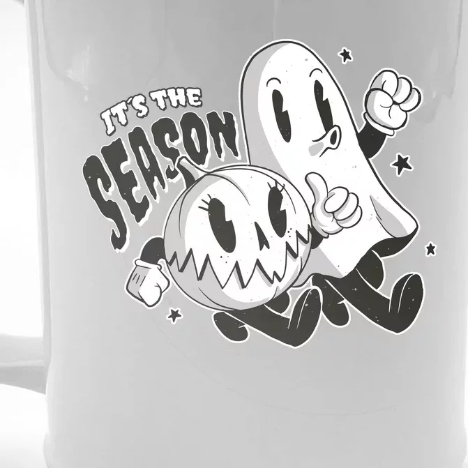 It's The Season Halloween Ghost And Pumpkin Front & Back Beer Stein