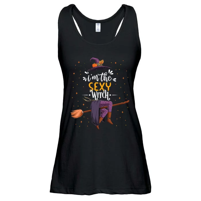 Im The Sexy Witch Halloween Matching Group Costume Ladies Essential Flowy Tank