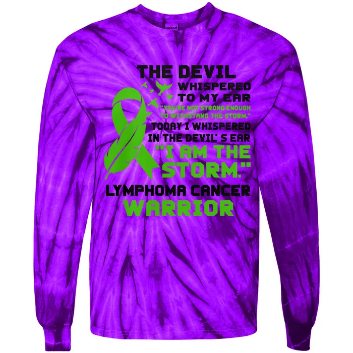 IM The Storm Lymphoma Cancer Awareness Tie-Dye Long Sleeve Shirt