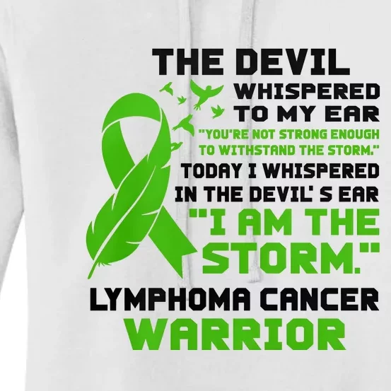 IM The Storm Lymphoma Cancer Awareness Women's Pullover Hoodie