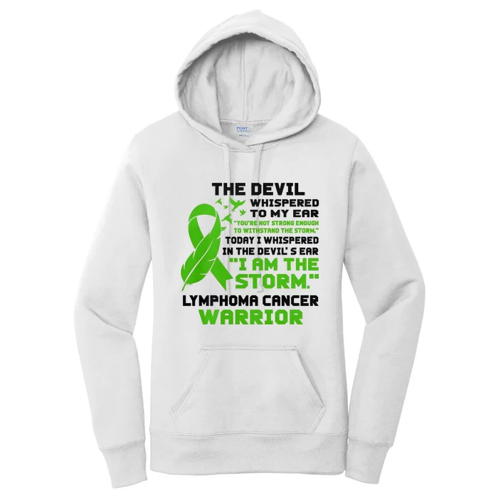 IM The Storm Lymphoma Cancer Awareness Women's Pullover Hoodie