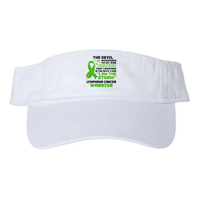 IM The Storm Lymphoma Cancer Awareness Valucap Bio-Washed Visor