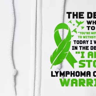 IM The Storm Lymphoma Cancer Awareness Full Zip Hoodie