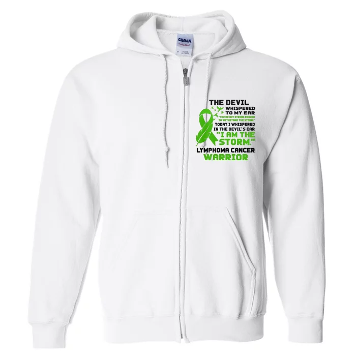 IM The Storm Lymphoma Cancer Awareness Full Zip Hoodie