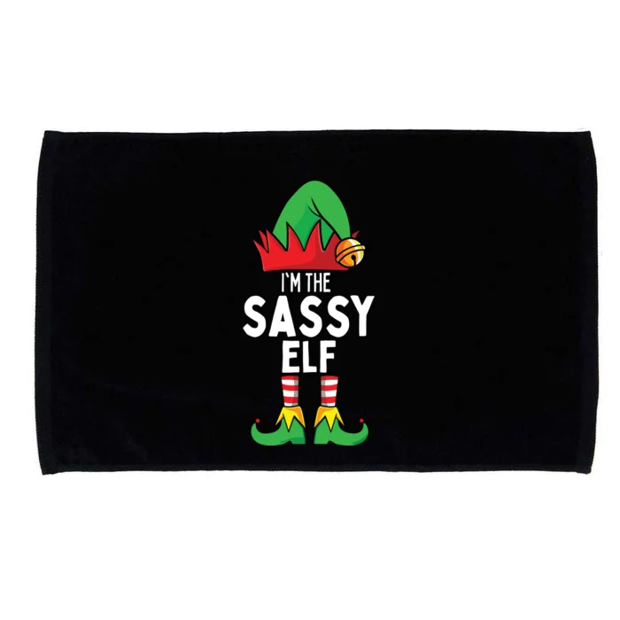 I'm The Sassy Elf Matching Christmas Microfiber Hand Towel