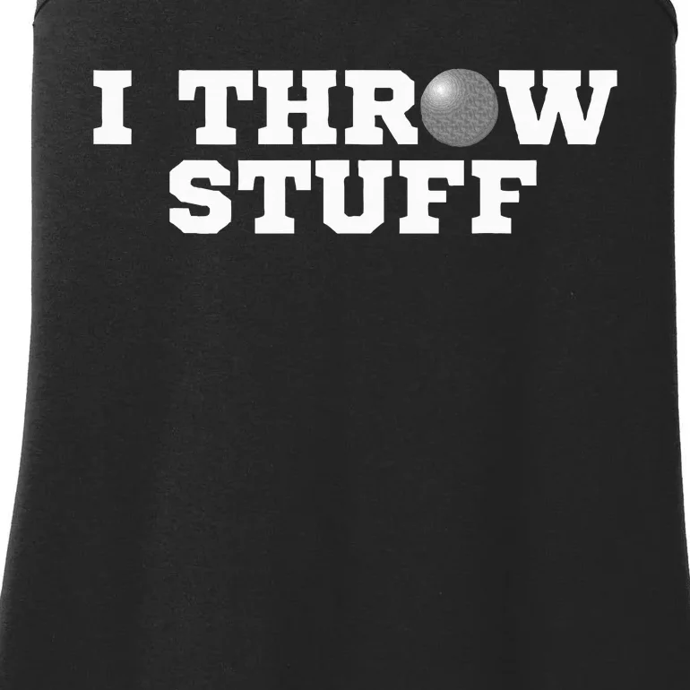 I Throw Stuff Shot Put Athlete Throwing Ladies Essential Tank