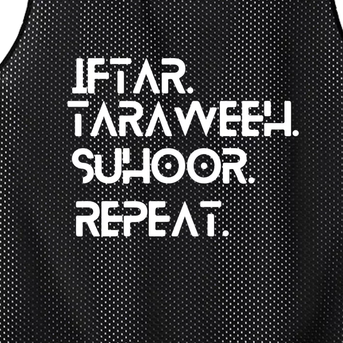 Iftar Taraweeh Suhoor Repeat Gift For Ramadan Mubarak Mesh Reversible Basketball Jersey Tank