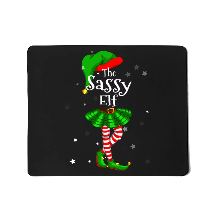 Im The Sassy Elf Matching Christmas Costume Mousepad