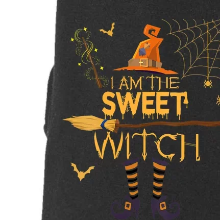 Im The Sweet Witch Matching Halloween Group Costume Doggie 3-End Fleece Hoodie