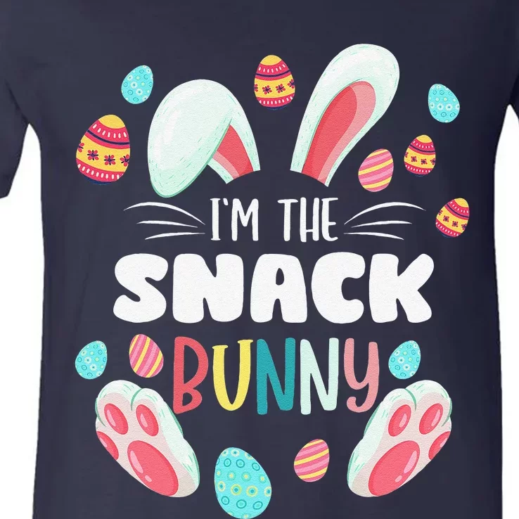 I'm The Snack Bunny Matching Family Easter Party V-Neck T-Shirt