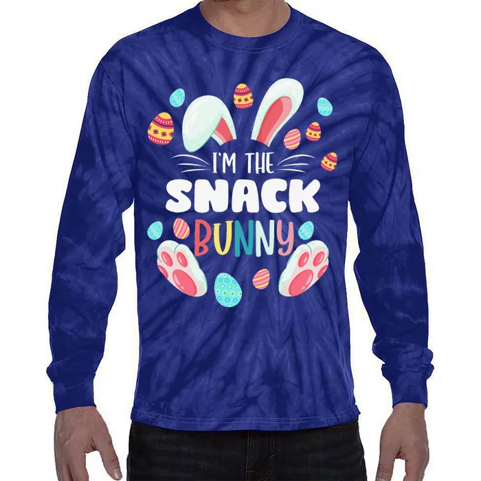 I'm The Snack Bunny Matching Family Easter Party Tie-Dye Long Sleeve Shirt