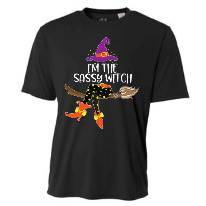 Im The Sassy Witch Halloween Matching Group Costume Cooling Performance Crew T-Shirt