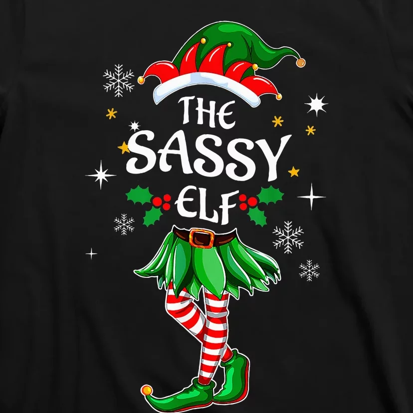 I'm The Sassy Elf Cute Family Christmas Matching T-Shirt