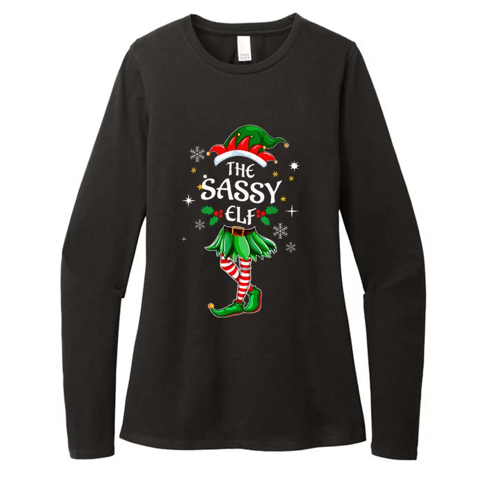 I'm The Sassy Elf Cute Family Christmas Matching Womens CVC Long Sleeve Shirt