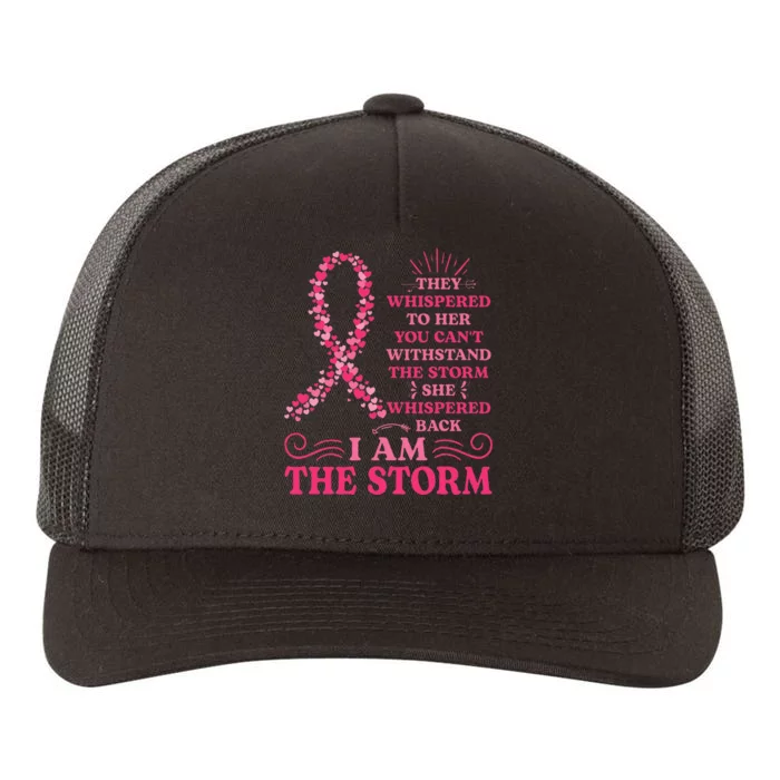 Im The Storm Warrior Pink Ribbon Women Breast Cancer Yupoong Adult 5-Panel Trucker Hat