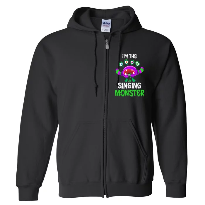 Im The Singing Monster Matching Family Halloween Full Zip Hoodie