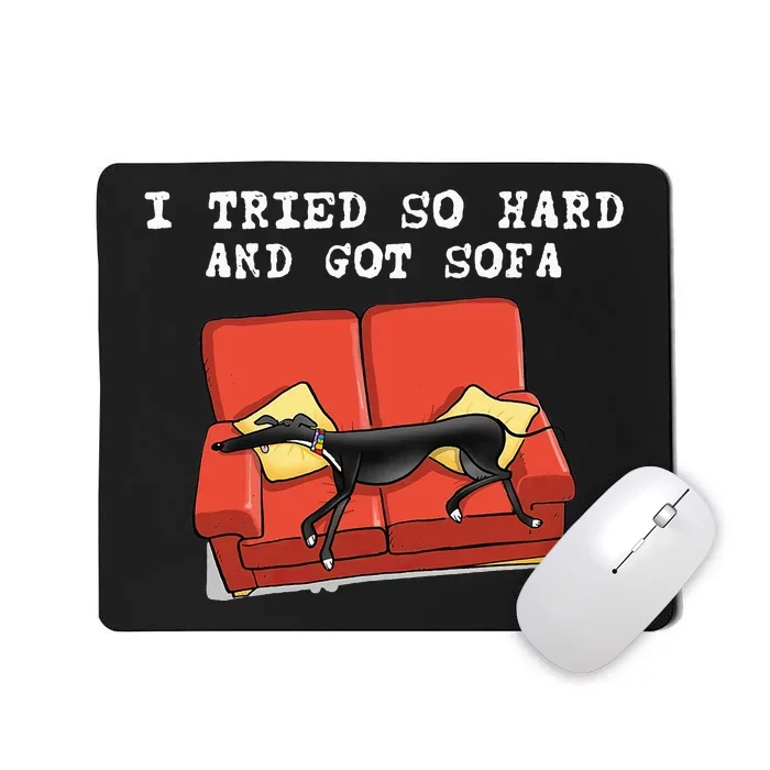 I Tried So Hard And Got Sofa Funny Dog Meme Mousepad