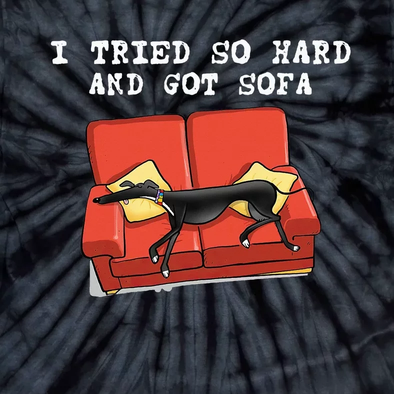 I Tried So Hard And Got Sofa Funny Dog Meme Tie-Dye T-Shirt