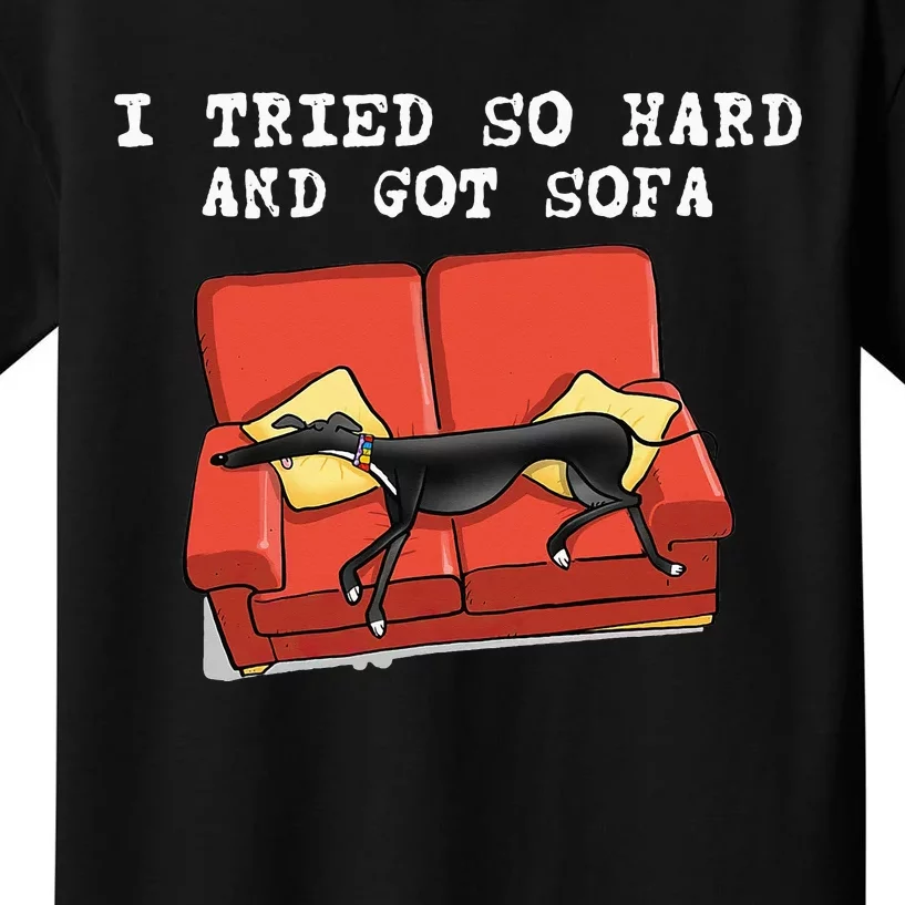 I Tried So Hard And Got Sofa Funny Dog Meme Kids T-Shirt