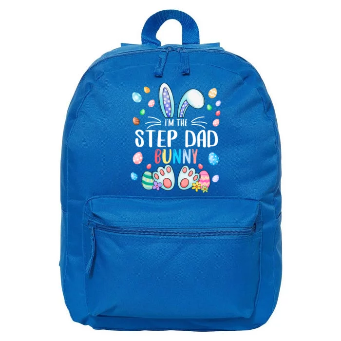 I'm The Step Dad Bunny Ears Easter Day Family Matching Great Gift 16 in Basic Backpack