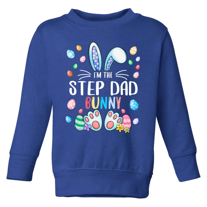 I'm The Step Dad Bunny Ears Easter Day Family Matching Great Gift Toddler Sweatshirt