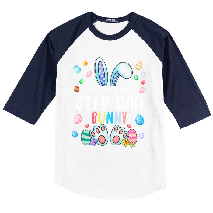 I'm The Step Dad Bunny Ears Easter Day Family Matching Great Gift Baseball Sleeve Shirt