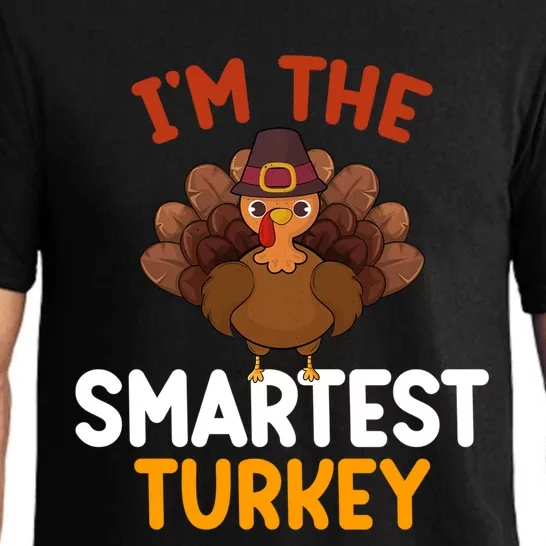 Im The Smartest Turkey Funny Matching Family Thanksgiving Great Gift Pajama Set