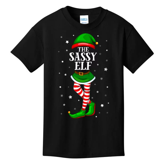 Im The Sassy Elf Matching Christmas Kids T-Shirt