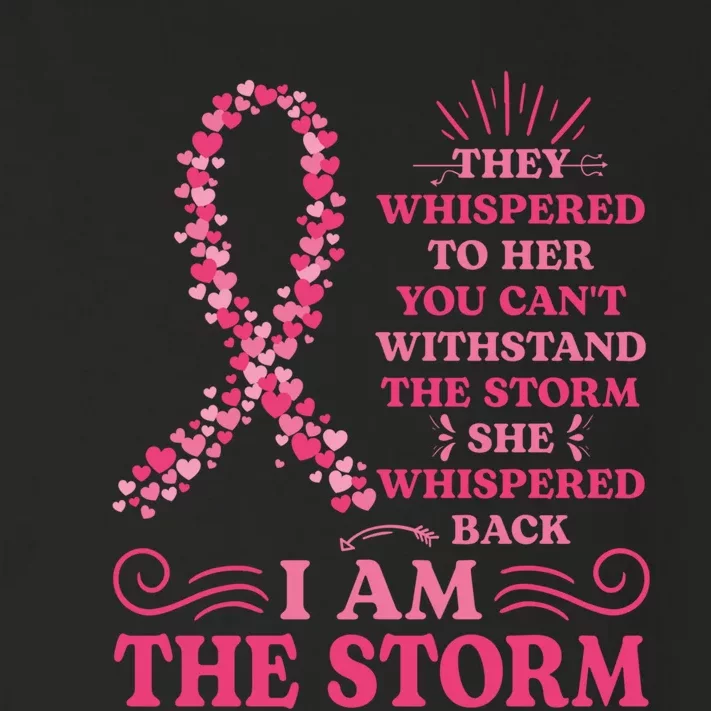 I'm The Storm Warrior Pink Ribbon Women Breast Cancer Toddler Long Sleeve Shirt