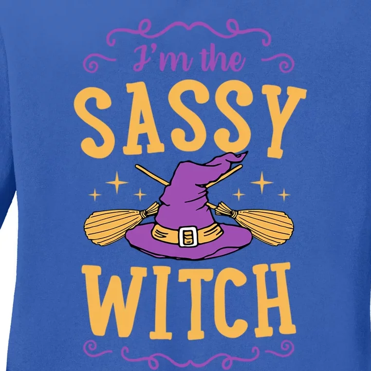 IM The Sassy Witch Funny Cute Matching Witchy Halloween Gift Ladies Long Sleeve Shirt