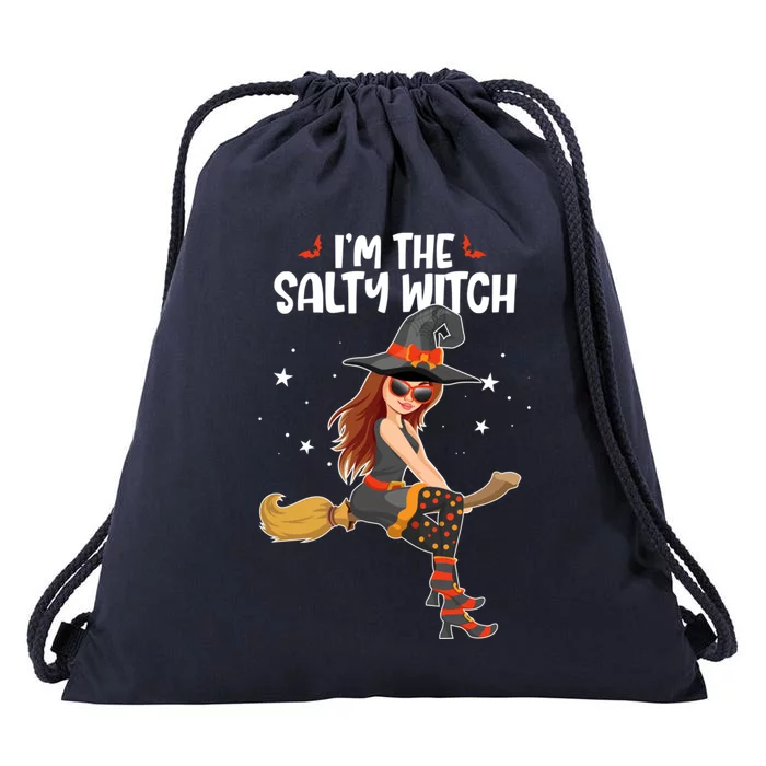 Im The Salty Witch Funny Halloween Matching Group Costume Gift Drawstring Bag