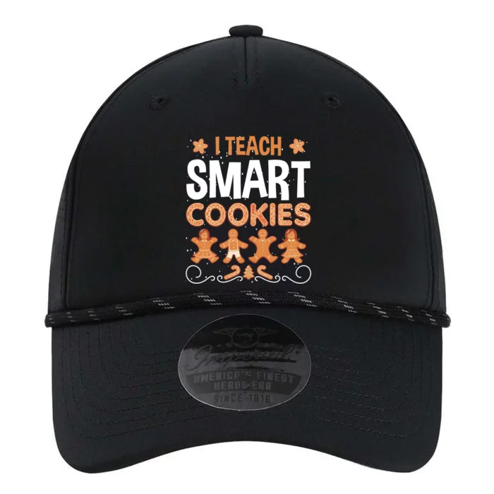 I Teach Smart Cookies Ginger Bread Christmas Teacher Xmas Great Gift Performance The Dyno Cap