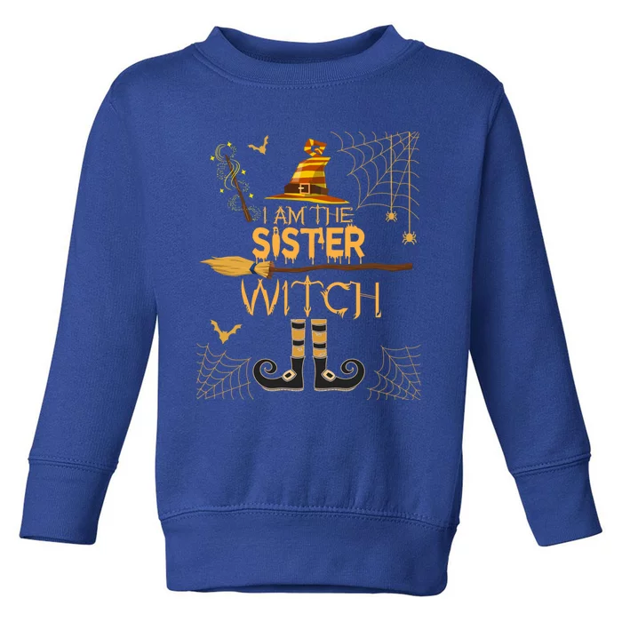 Im The Sister Witch Matching Halloween Group Costume Gift Toddler Sweatshirt