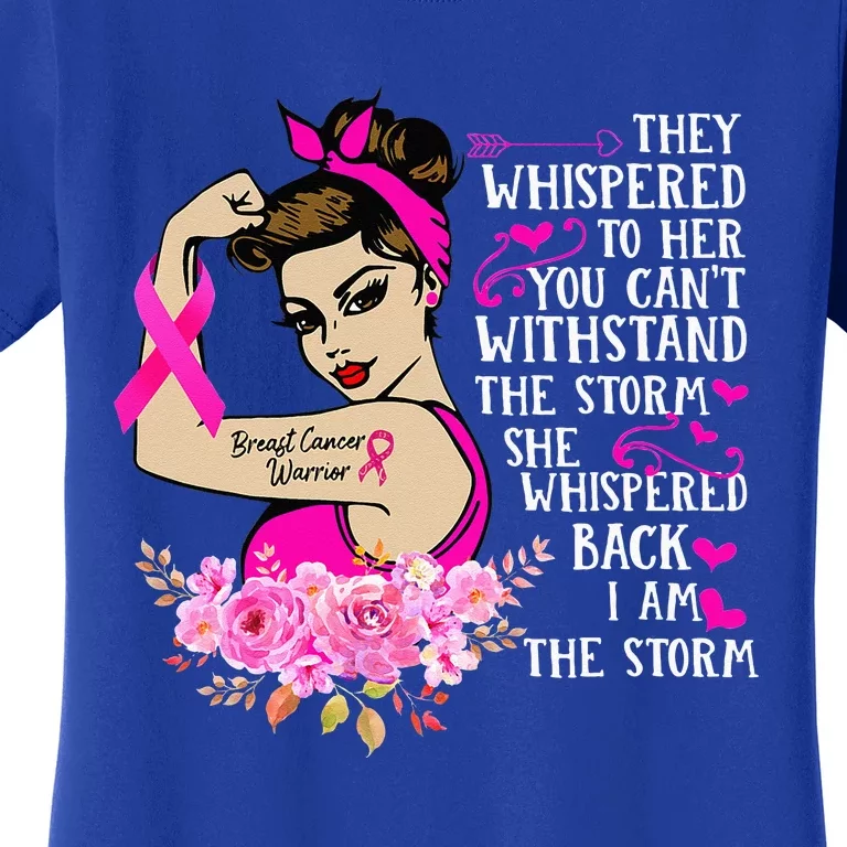 Im The Storm Strong Women Breast Cancer Warrior Pink Ribbon Women's T-Shirt