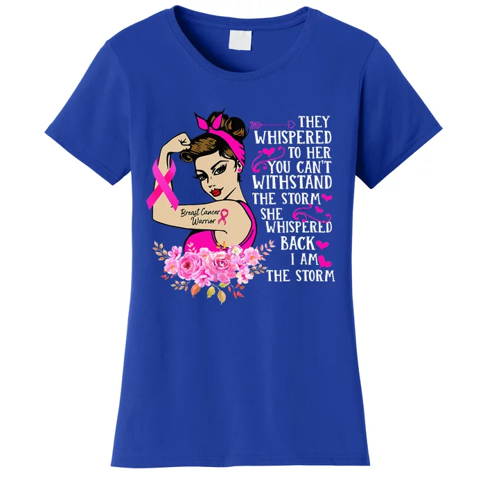 Im The Storm Strong Women Breast Cancer Warrior Pink Ribbon Women's T-Shirt