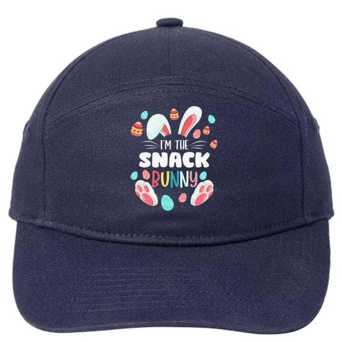 I'm The Snack Bunny Matching Family Easter Party 7-Panel Snapback Hat