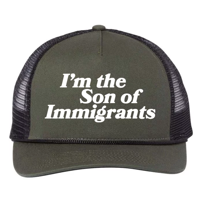 IM The Son Of Immigrants Retro Rope Trucker Hat Cap