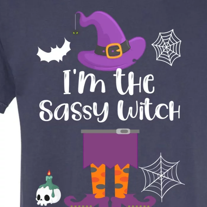 Im The Sassy Witch Halloween Matching Group Costume Funny Gift Garment-Dyed Heavyweight T-Shirt