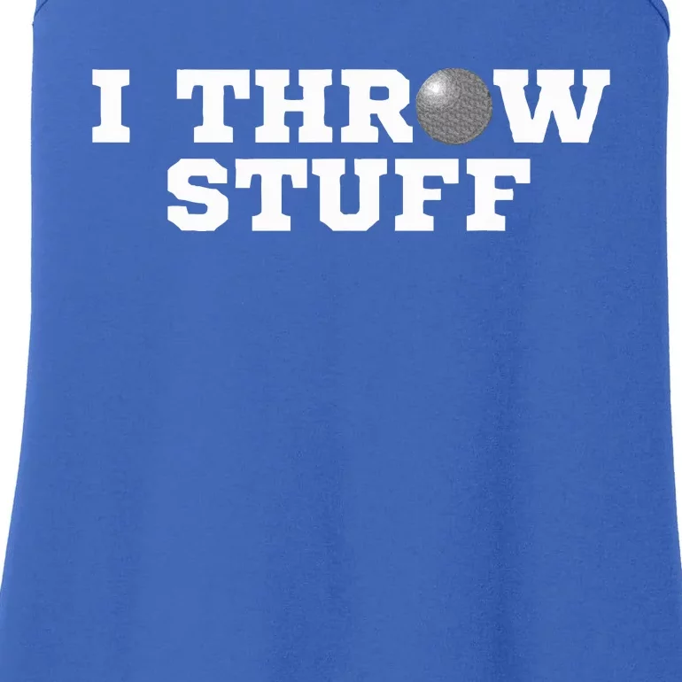 I Throw Stuff Shot Put Athlete Throwing Ladies Essential Tank