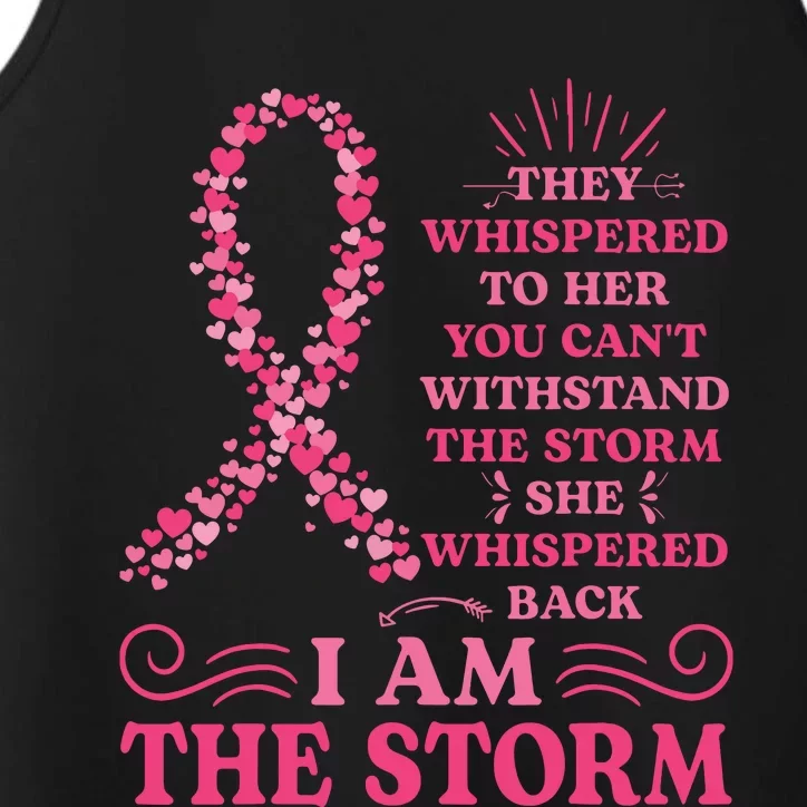 Im The Storm Warrior Pink Ribbon Breast Cancer Performance Tank