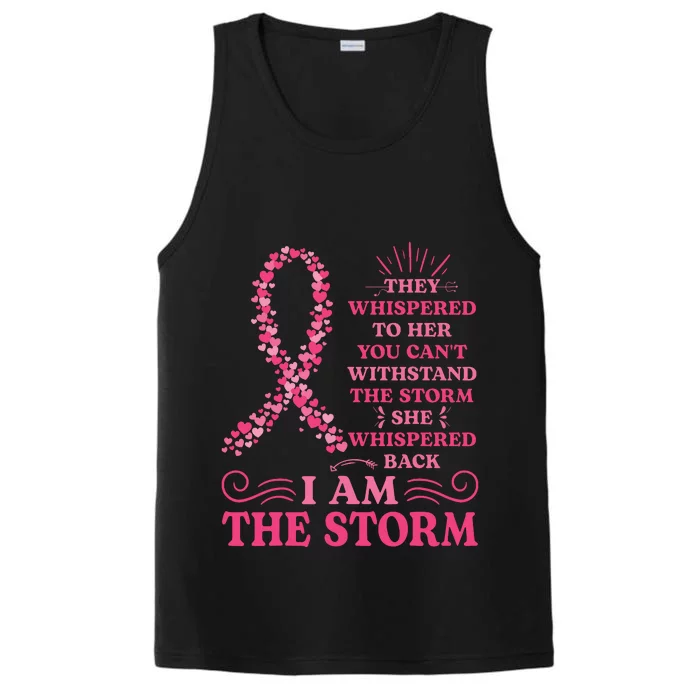 Im The Storm Warrior Pink Ribbon Breast Cancer Performance Tank