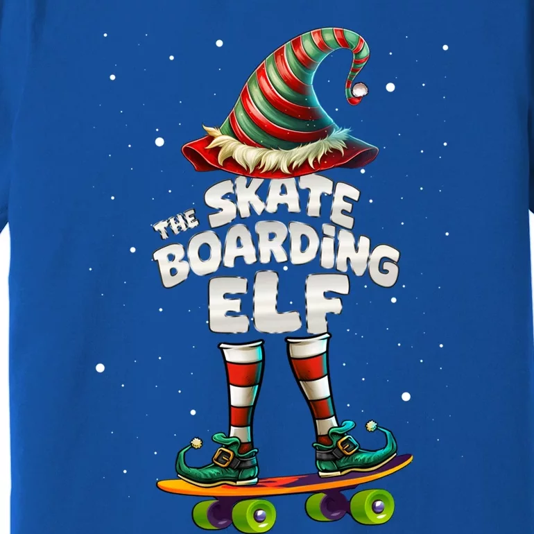 IM The Skateboarding Elf Family Matching Group Christmas Cute Gift Premium T-Shirt