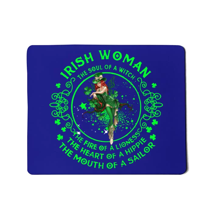 Irish The Soul Of A Witch St Patricks Day Lover Gift Mousepad