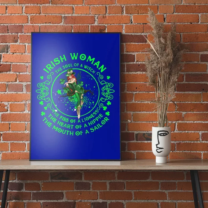 Irish The Soul Of A Witch St Patricks Day Lover Gift Poster