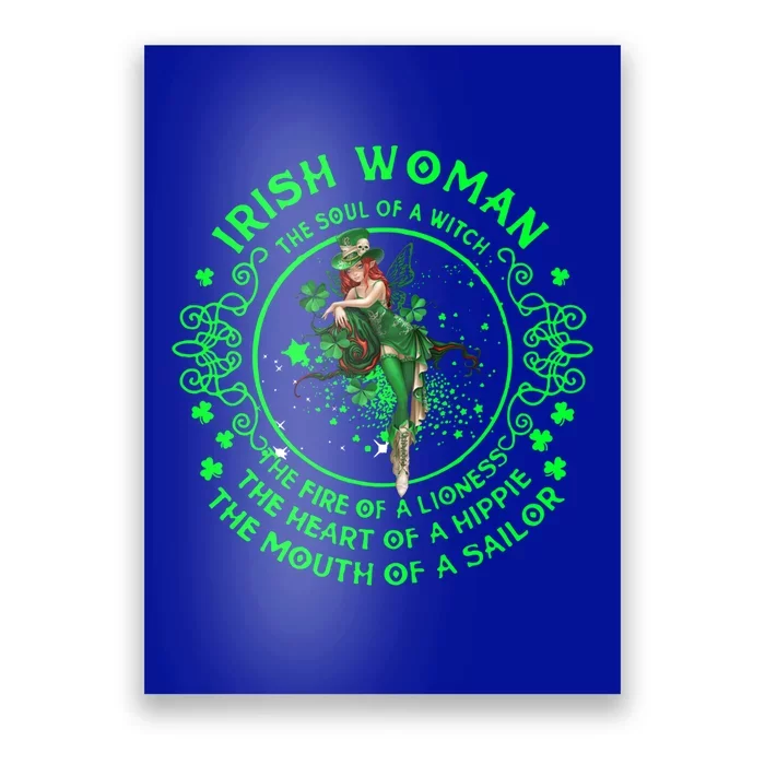 Irish The Soul Of A Witch St Patricks Day Lover Gift Poster