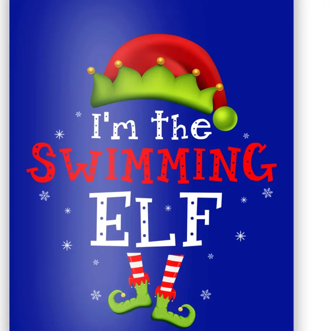 I'm The Swimming Funny Group Matching Christmas Pajamas Funny Gift Poster