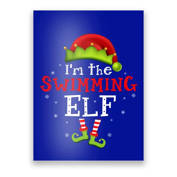 I'm The Swimming Funny Group Matching Christmas Pajamas Funny Gift Poster