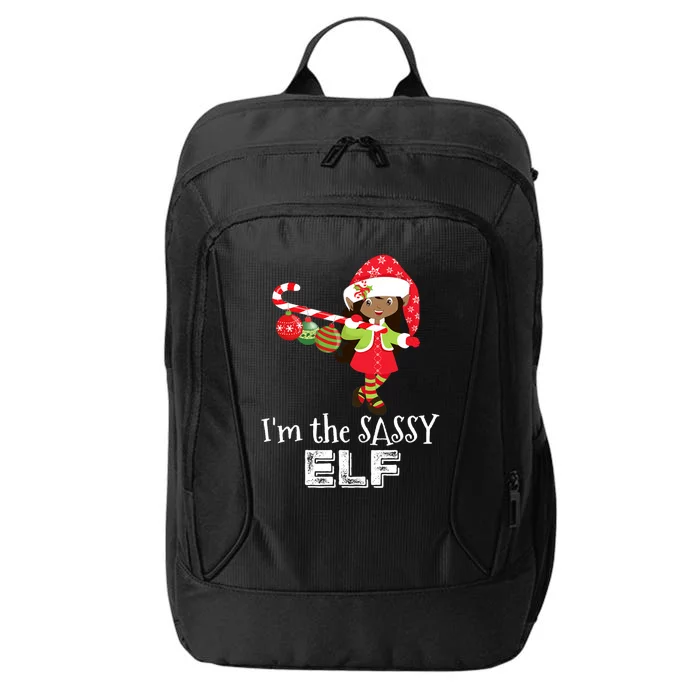 Im The Sassy Elf African American Christmas City Backpack