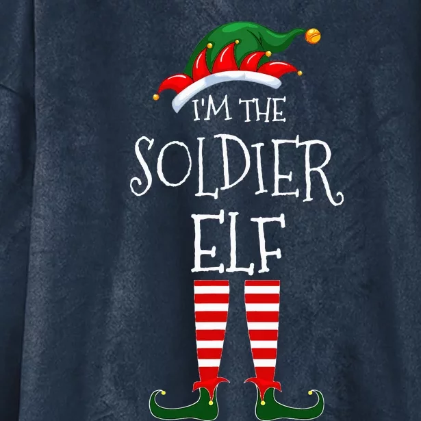 IM The Soldier Elf Matching Family Unique Group Christmas Hooded Wearable Blanket